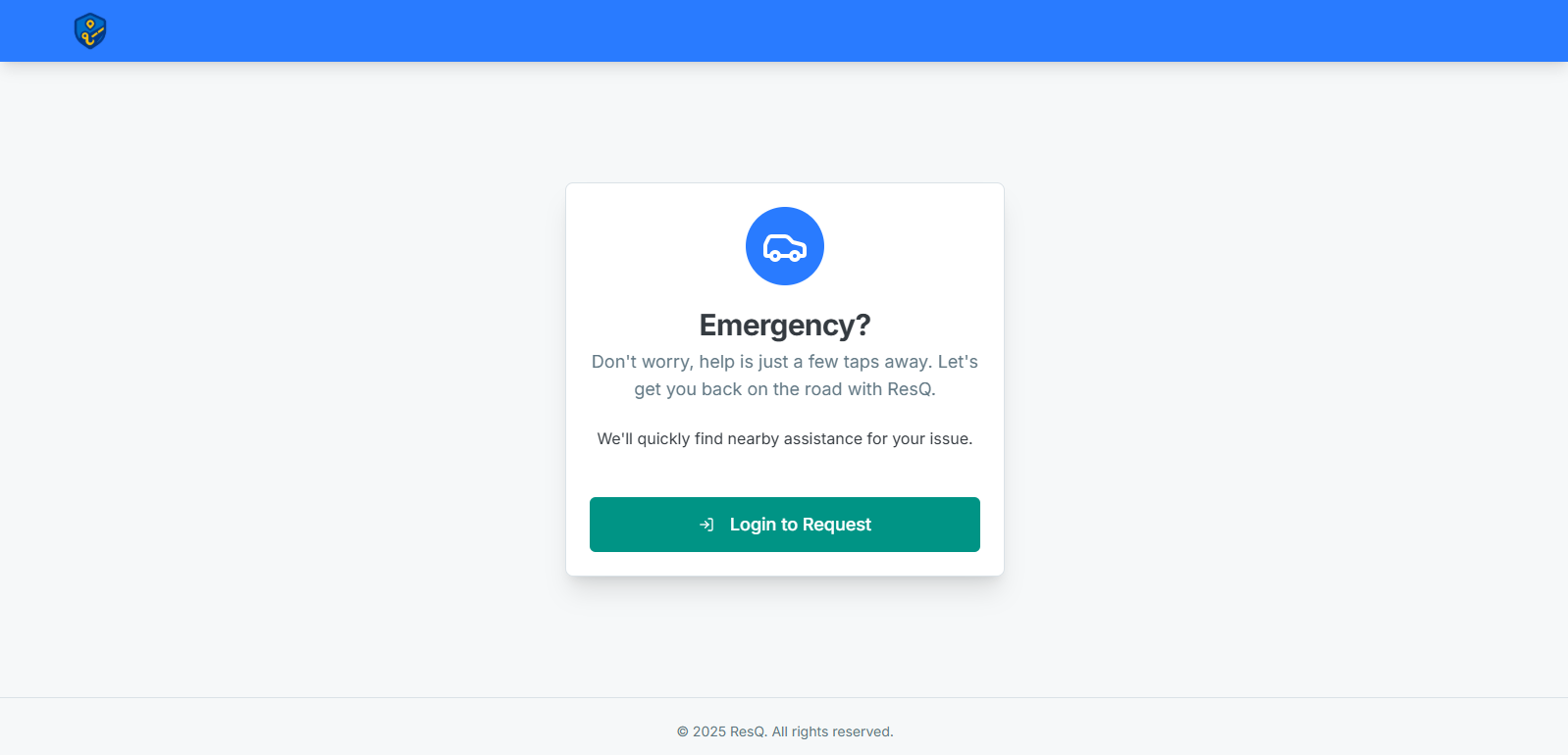 Roadside Rescue Web App